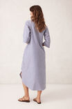 Classic Shirt Dress Jf, CLASSIC BLUE WHITE STRIPE - alternate image 3