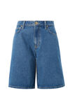 Longline Essential Denim Short, FRESH INDIGO - alternate image 2