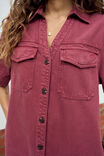 Bonnie Relaxed Shirt Dress, MULBERRY - example image 4