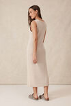 Sleeveless Beach Knit Midi Dress, STRING - alternate image 5