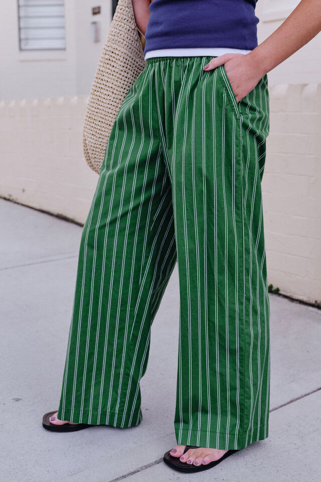 The Lounge Pant, BASIL STRIPE