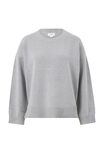 Boxy Knit With Embroidery, GREY MARLE - alternate image 2