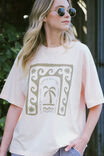 Boyfriend Tee, SHELL PINK/CERES STARS AND WAVES - alternate image 3