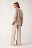 Soft Knit Pant, OATMEAL MARLE TEXTURED - alternate image 3