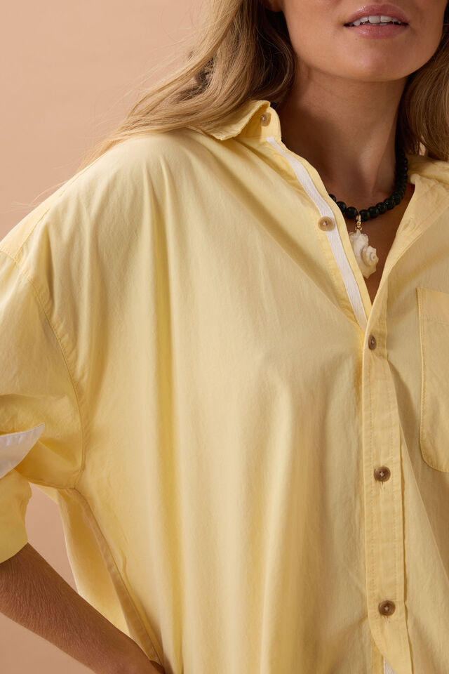Peta Oversized Shirt, SUNNY YELLOW