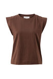 Esme Extended Shoulder Tee, CHOCOLATE - alternate image 2