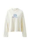Beau Long Sleeve Slouchy Tee, SHELL/LA MER - alternate image 2