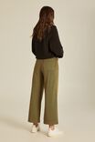 Wide Leg Pant With Patch Pockets In Rescue, SOFT OLIVE - alternate image 3