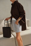 Peta Oversized Shirt, CHOCOLATE - example image 4