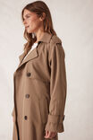 Longline Trench Coat, WARM TAUPE - alternate image 5