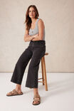 Jude Wide Leg Crop Jean, WASHED BLACK - alternate image 6