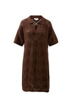 Daisy Diamond Knit Mini Dress, CHOCOLATE - example image 2