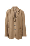 Boyfriend Pocket Blazer, WARM TAUPE - alternate image 2
