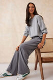 Boxy Knit With Embroidery, GREY MARLE - alternate image 6