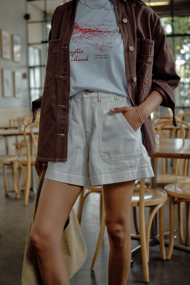 Weekender Short, FRESH ECRU