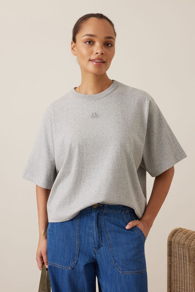 Phoebe Premium Tee, GREY MARLE