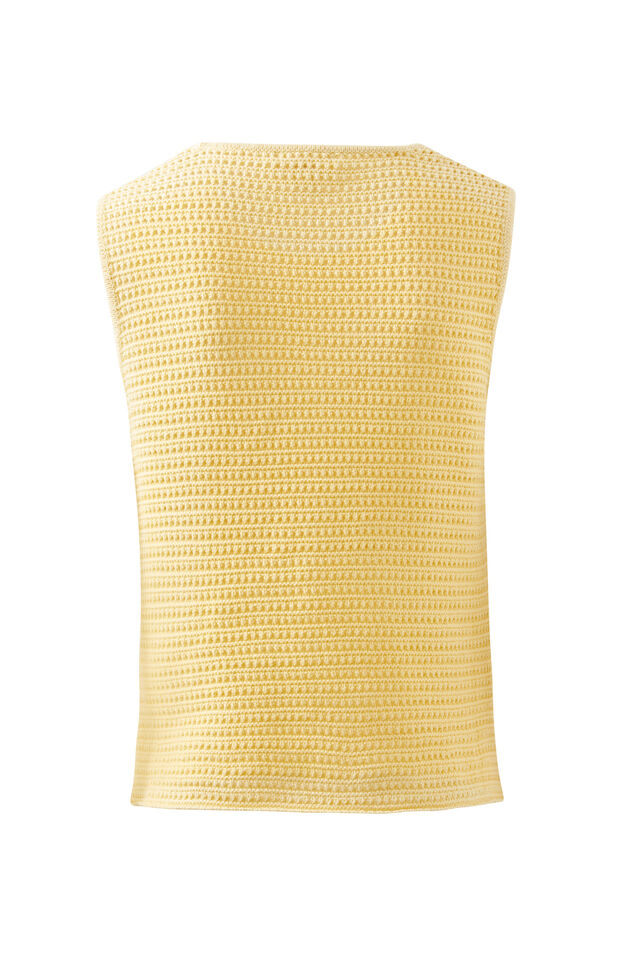 Margot Mesh Knit Tank, SUNNY YELLOW