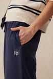 Wide Leg Terry Trackpant, NEW NAVY - alternate image 6