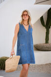 Emme Shift Dress, FRESH INDIGO - alternate image 4