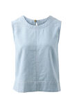 Maddy Shell Top, INDIGO WHITE STRIPE - alternate image 2