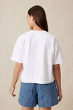 Boxy V Neck Tee, WHITE - alternate image 4