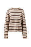 Bonnie Lofty Knit, OAT MARLE STRIPE - alternate image 2