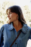 Savannah Denim Shirt, VINTAGE BLUE - alternate image 4