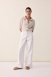 Wide Leg Pocket Jean, WARM WHITE RESCUED COTTON - alternate image 6