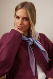 Sully Triangle Knit Scarf, SKY BLUE/WASHED BURGUNDY - alternate image 4