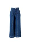 Wide Leg Seamed Jean, INDIGO BLUE RECYCLED COTTON - alternate image 2
