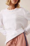 Finn Oversized Long Sleeve Tee, WHITE - alternate image 4