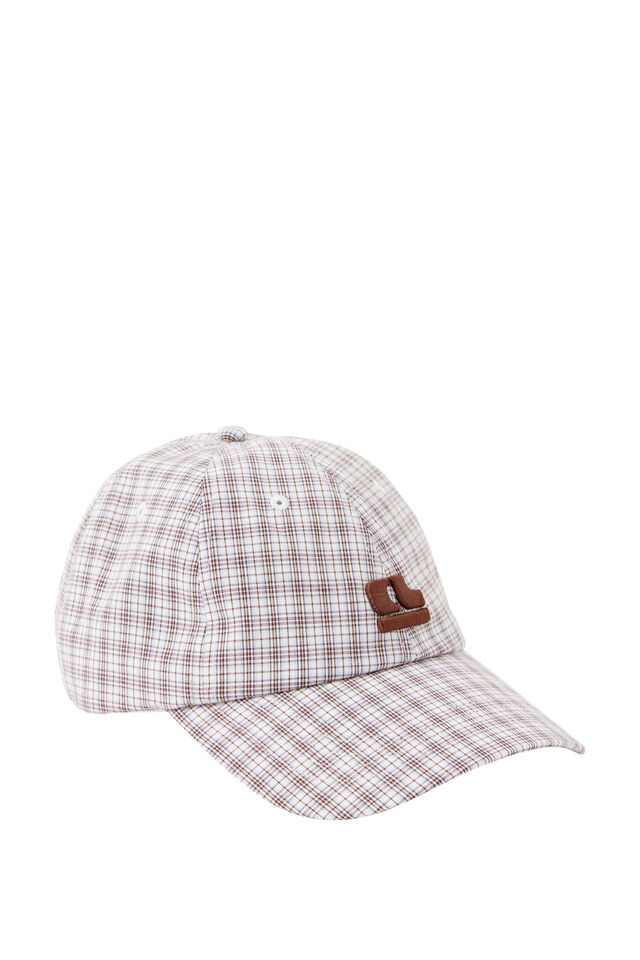Pip Everyday Cap, WINE CHOC BLUE CHECK