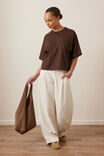 Phoebe Premium Tee, CHOCOLATE - example image 5