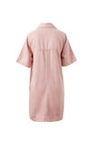Bonnie Relaxed Shirt Dress, BLOSSOM PINK - example image 3