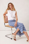 Textured Knit Midi Skirt, SUMMER BLUE STRIPE - alternate image 6