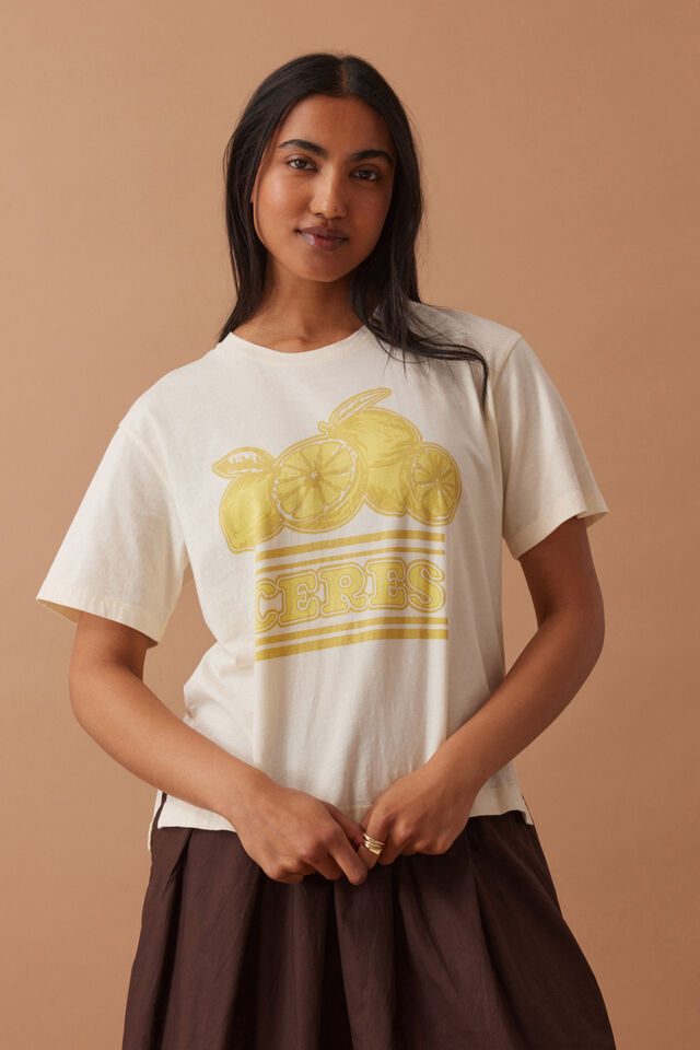 Stevie Slouchy Tee, SUMMER STONE/CERES CITRUS