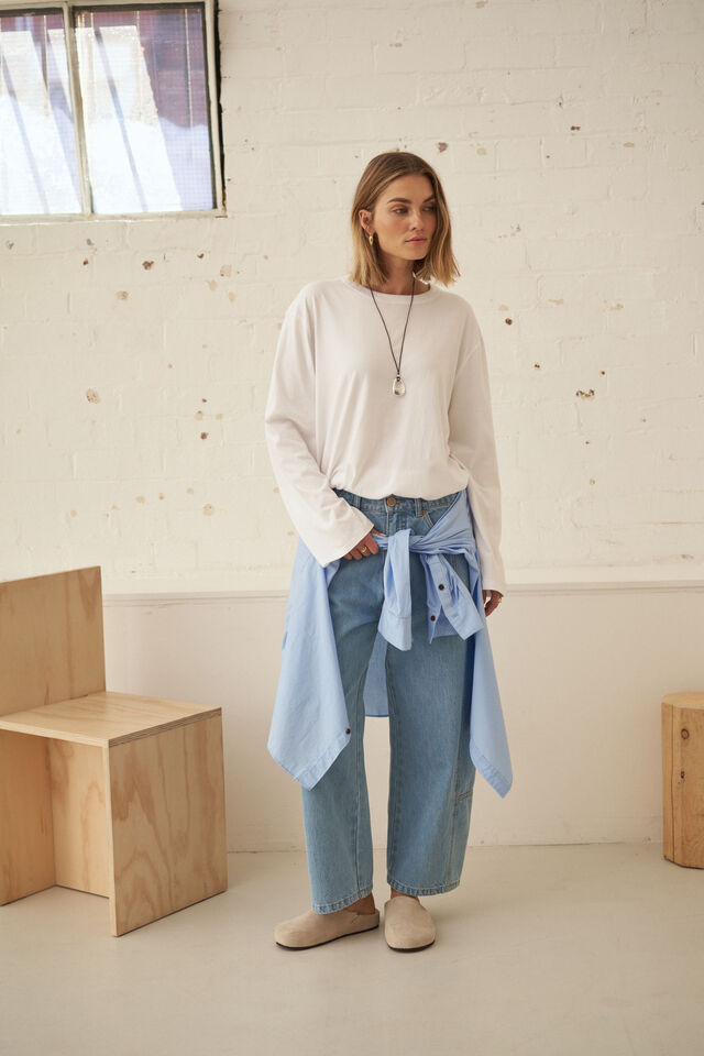 Demi Barrel Jean, VINTAGE BLUE