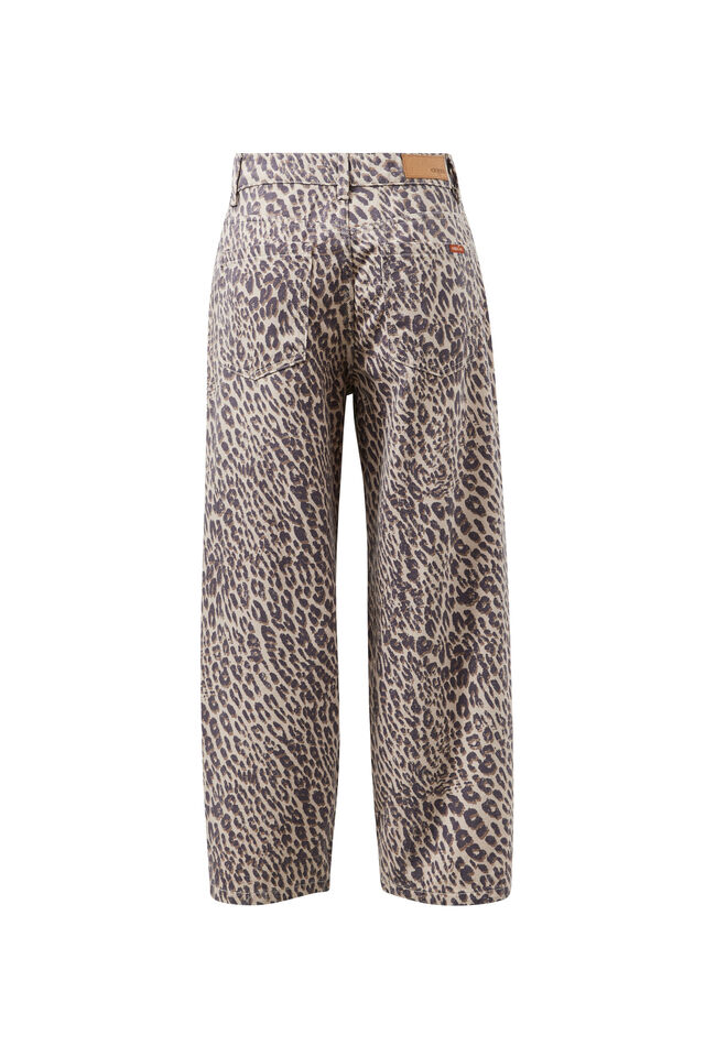 Maggie Tapered Barrel Jean, LEOPARD
