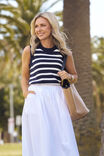 Stripe Knit Tank Jf, NEW NAVY/FRESH ECRU STRIPE - alternate image 1
