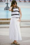 Florence Maxi Skirt, WHITE - alternate image 1