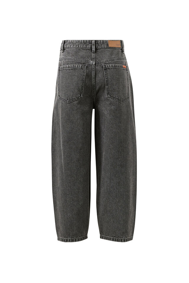 Maggie Tapered Barrel Jean, FADED BLACK