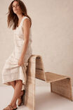 Square Knit Midi Tank Dress, ECRU - alternate image 6