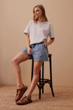 Stevie Slouchy Tee, CLOUD MARLE/CL CREST PRINT - alternate image 4