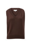 V Neck Knit Vest, WINTER CHOC - alternate image 2