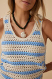 Talulah Knit Tank, POWDER BLUE STRIPE - alternate image 6