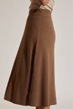 Soft Knit A Line Skirt In Recycled Blend, TAUPE MARLE - alternate image 4