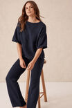 Boxy Knit Tee, NEW NAVY - alternate image 6