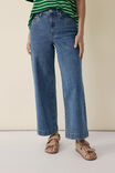 Wide Leg Jean In Organic Cotton, INDIGO BLUE - alternate image 4