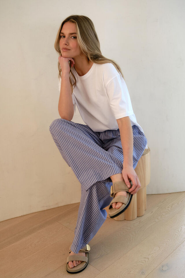 Stevie Slouchy Tee, WHITE