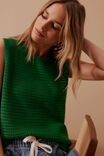 Margot Mesh Knit Tank, KELLY GREEN - alternate image 5